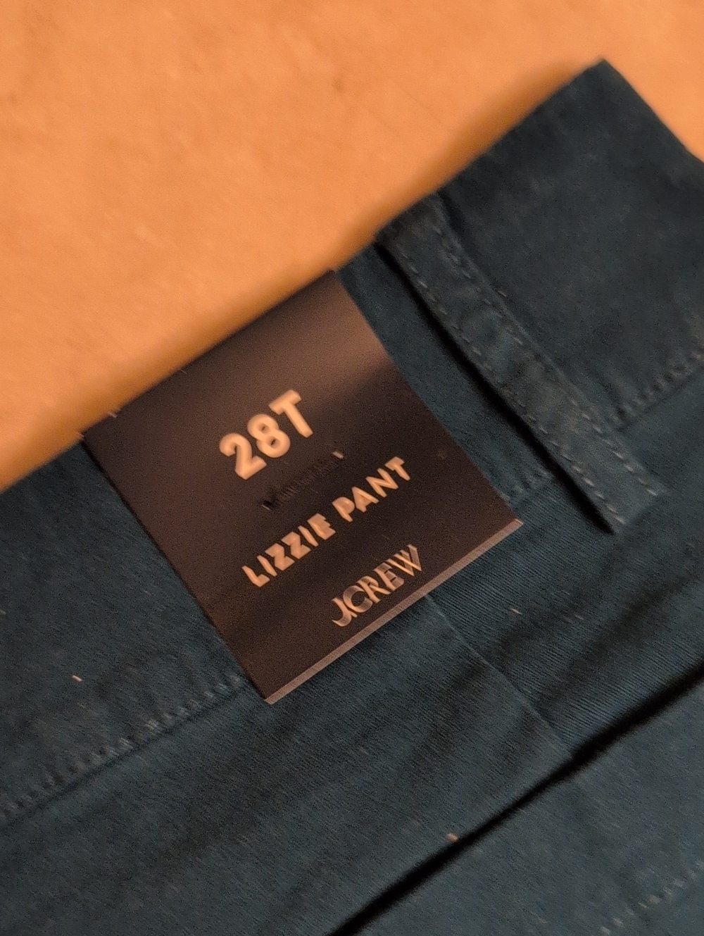 NWT J. Crew Tall Lizzie Wide-leg Pant Patch Pocket Seaport Blue Teal Size 28T - Picture 3 of 10